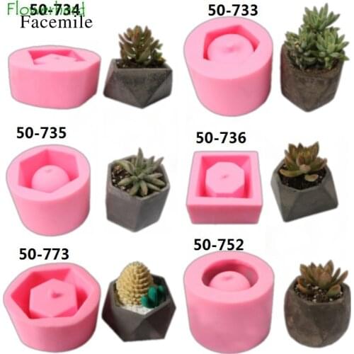 Large Clay Molds Silicone Mold for Concrete Flower Pot Cement Molds Handmade Succulent Plants Pot Mold Planters Plaster Molds