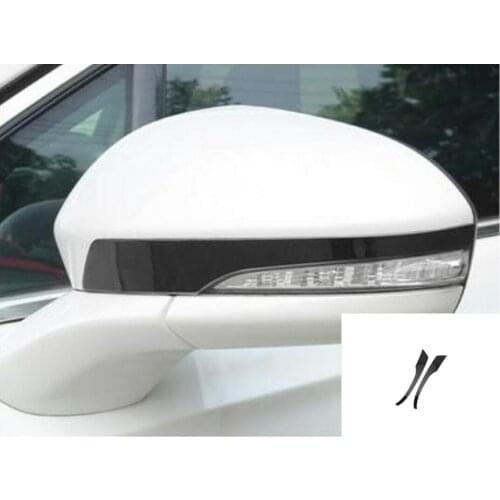 Black Rearview Mirror Strip Decorative Trim For Ford Fusion Mondeo 2013-2019 car modification