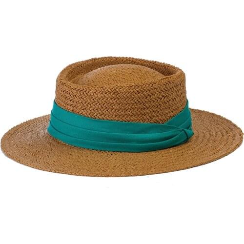King Wheat Summer New Ribbon Decoration Ring Top Wide Brim Childrens Straw Sun Hats Outdoor Travel Fashion Girl And Boy Cap