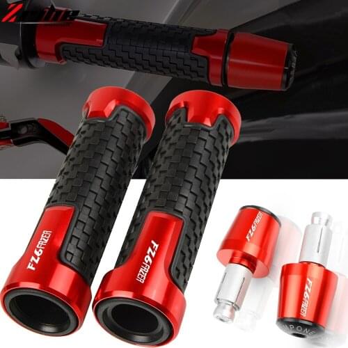 FOR YAMAHA FZ6FAZER FZ6 FAZER 2004-2010 2009 Motorcycle Accessories 22MM Aluminum Handlebar Hand Grips Handle Bar End Cap Plug