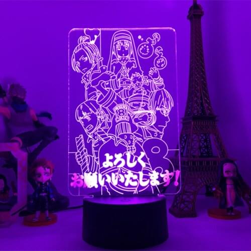 Fire Force Led Night Light Lamp for Bedroom Decoration Birthday Gift Fire Force Light 3d Lamp Anime