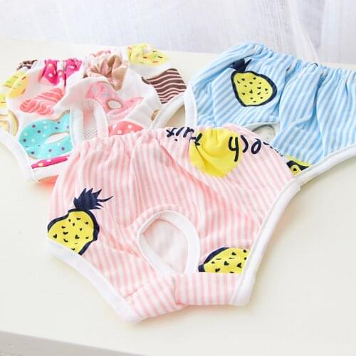 Cotton Girl Dog Pants Female Princess Pet Sanitary Shorts S M L XL Cat Underwear For Small Medium Animal Diaper Chihuahua Goods