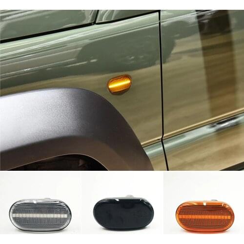 2Pcs Dynamic Side Marker Turn Signal Indicator Repeater Light For Suzuki Jimny JB64W JB74 JB23 JB64 For Mazda For Chevrolet