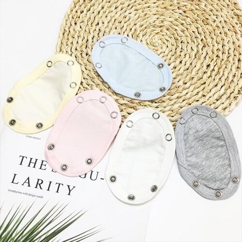 4Pcs/Set Lovely Baby Boys Girls Kids Jumpsuit Diaper Romper Lengthen Extender Extension Solid Soft Jumpsuit Bodysuit Extender