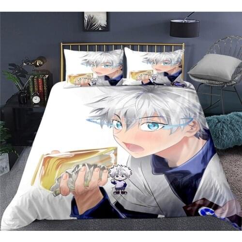 HUNTER X HUNTER Bedding Set 2/3Pcs Duvet Cover Set Pillowcase 3D Printed Quilt Cover Home for Textile Gift Twin Queen King Size