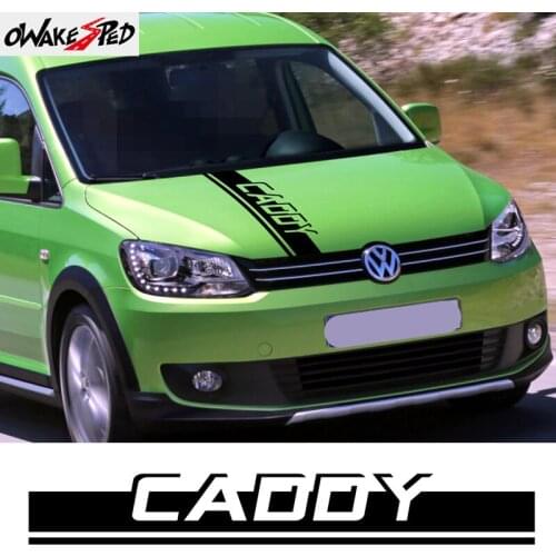 Car Hood Cover Stickers For Volkswagen Caddy MK1 MK2 MK3 Auto Engine Bonnet Sport Stripes Decor Decal Car Accessories