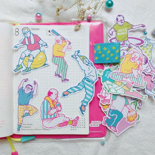 20PCS Love Sports Uncle Stickers DIY Scrapbooking Album journal Diary Happy Planner week Decoration Stickers