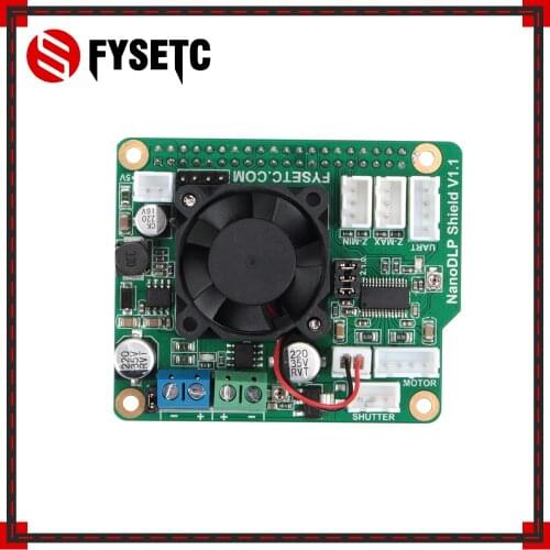 NanoDLP Shield V1.1 Expansion Board With DRV8825 Controled MOS For Raspberry Pi 3B And NanoDLPs Light-cured