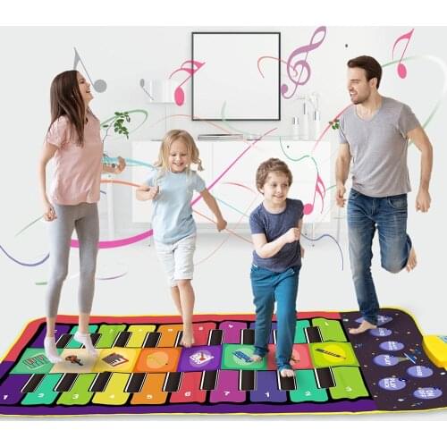 New 4 Styles Double Row Multifunction Musical Instrument Piano Mat Infant Fitness Keyboard Play Carpet Educational Toys For Kids