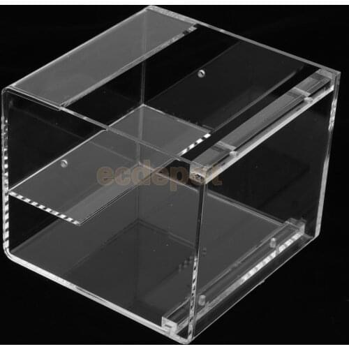 Petsola Hanging Bird BathCube Bird Bathtub Bath Box Bowl Cage Accessory for Parrot with universal clips to attach to Birdcages