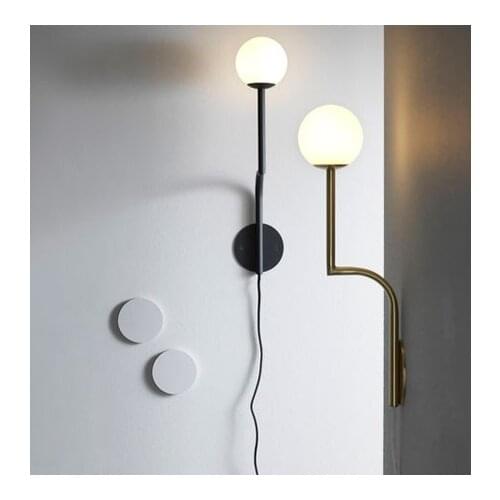 Postmodern contracted wall of sitting room corridor lights Nordic style bedroom stairs bedside glass houses wall lamp