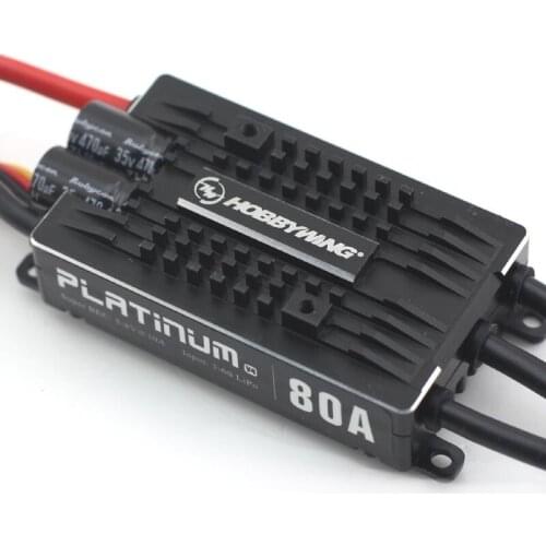 Original Hobbywing Platinum Pro V4 80A 3-6S Lipo BEC Empty Mold Brushless ESC for RC Drone Aircraft Helicopter