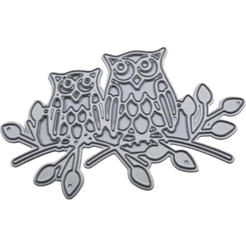 Owls Metal Cutting Dies Stencil DIY Scrapbooking Album Paper Card Template Mold Embossing Decoration