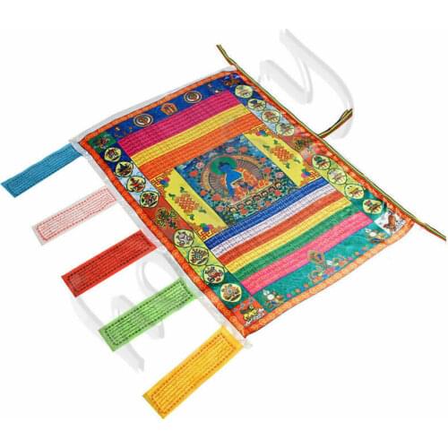 Tibetan Wind Horse Flag Buddhist Pray Prayer Flag For Buddhism Medicine Satin
