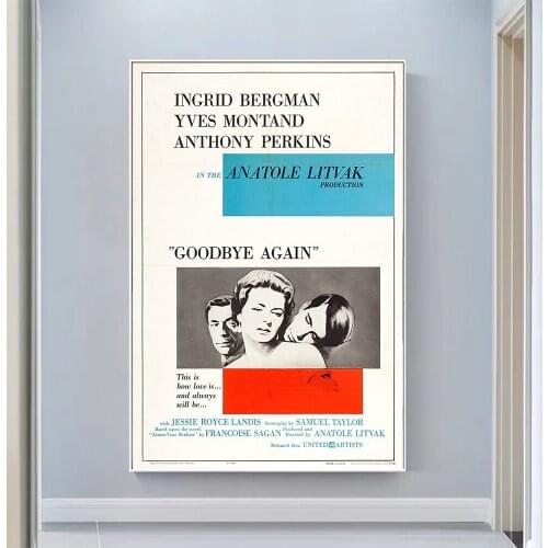 V0742 Goodbye Again Vintage Classic Movie Wall Silk Cloth HD Poster Art Home Decoration Gift
