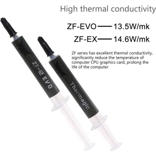 ZF-EX/EVO 14.6W/mk High Performance Thermal Conductive Grease Paste AMD Intel processor CPU GPU Cooler Cooling Fan Heatsink