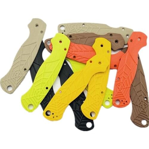 1Pair G10 Grips Scales Shank Patch Cover Super Cool Spider Web Handle for Spyderco C81 Paramilitary 2 Para 2 Folding Knife