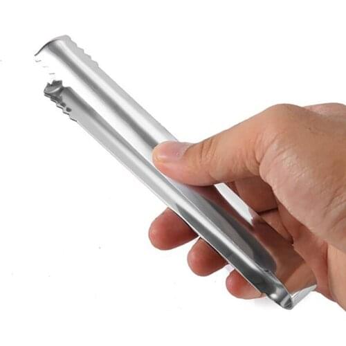 1Pcs Grilling Tongs Long Stainless Steel Kitchen Tongs Cooking Tongs Ice Cube Tongs Cooking Tools Accessories BBQ Tools