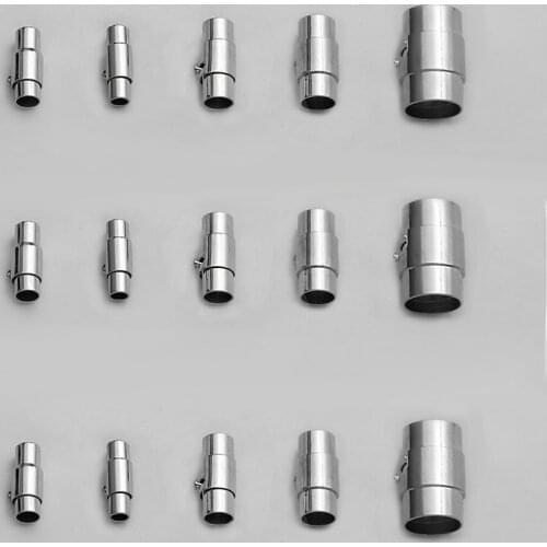 10PCS Fastener Round Magnetic Clasp Stopper Connector Fit 3/4/5/6mm for Leather Cord Magnet Buckle Bracelet Jewelry DIY Making