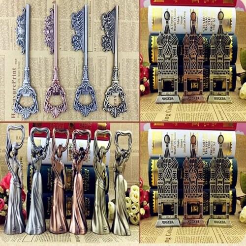 2017 Creative personality beer refrigerator wine bottle opener screwdriver Russia vintage wine bottle opener