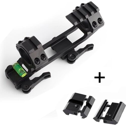 2020 High Quality 25.4mm Scope Ring QD Mount Base with Bubble Level Picatinny Rail Gun Accessory for Hunting Rifle