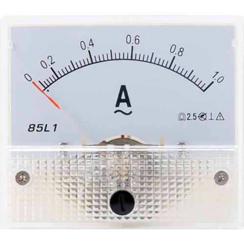 85L1 AC Panel Meter Analog Panel Ammeter Dial Current Gauge Pointer Ammeter