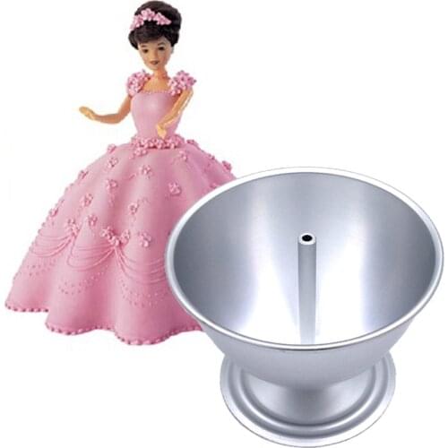 8 Inch 20cm Aluminum Lovely Princess Cake Mold DIY Cake Pan Fondant Cake Decorating Tools