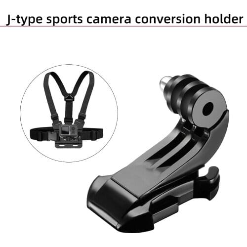 Transfer quick buckle J type base For Gopro Hero 9 5 4 3 3+ 2 SJCAM Action Camera Parts Applicable gopro chest strap Accessories