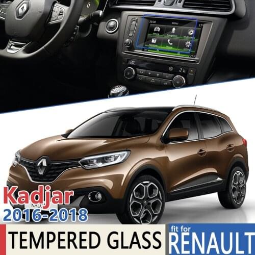 For Renault Kadjar 2016 2017 2018 Car Navigation GPS Anti-Fingerprint Film Full Screen Protector Tempered Glass Accessories