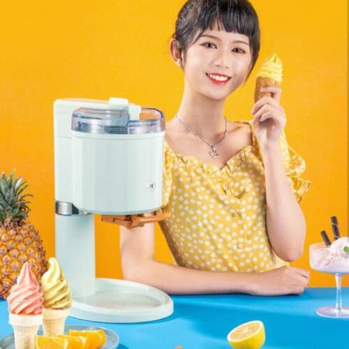 DIY Household Ice Cream Maker Electric Slush Icecream Sundae Making Machine Automatic Fruit-flavored Ice-cream Cone Smoothie EU