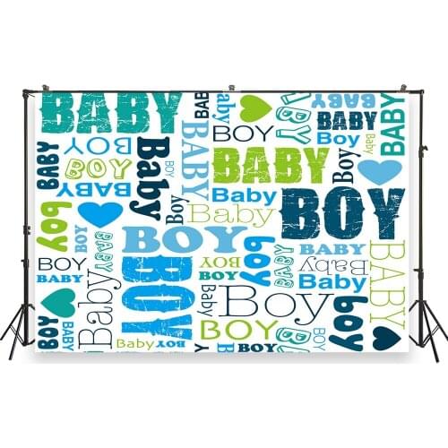 HUAYI Photo Background Newborns Birthday Photography Backdrops Boys Patterns Custom Studio Photobooth Backdrop XT-7531