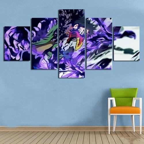 Canvas Painting Wall Artwork Home Decoration Modern Picture 5 Pieces Anime My Hero Academia Hd Printed Modular Poster For Office