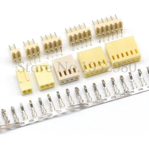 100 Set KF2510 Connector Kits 2.54mm Pitch 2/3/4/5/6/7/8/9/10/11/12P Right Angle Pin Header+Housing+Crimp