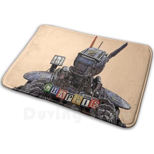 Chappie Mat Rug Carpet Anti-Slip Floor Mats Bedroom Chappie Movie Robot Inspiration Cool Funny Droid