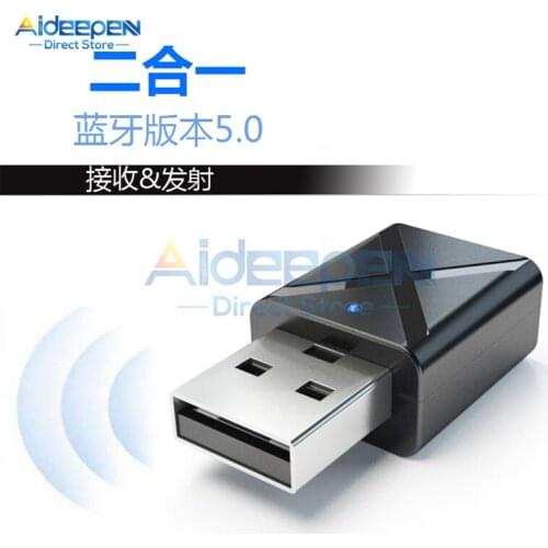 Mini Bluetooth 5.0 Transmitter Receiver 3.5mm AUX Audio Stereo Wireless Bluetooth Adapter For Car Bluetooth Transmitter For TV