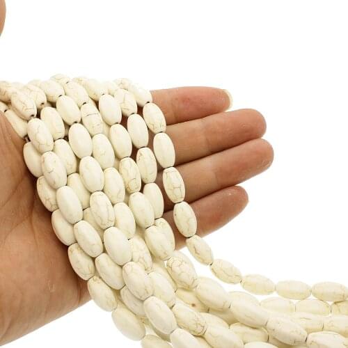 24 pcs/bar Natural stone fashion beads Semi-precious stone classic oval loose beads For bracelet necklace jewelry accessories