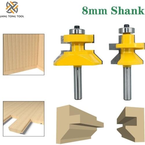 LANG TONG TOOL 120 Degree Router Bit Set Woodworking Groove Cutters Tungsten Alloy Wood Tenon Milling Cutter Bits Tools LT022