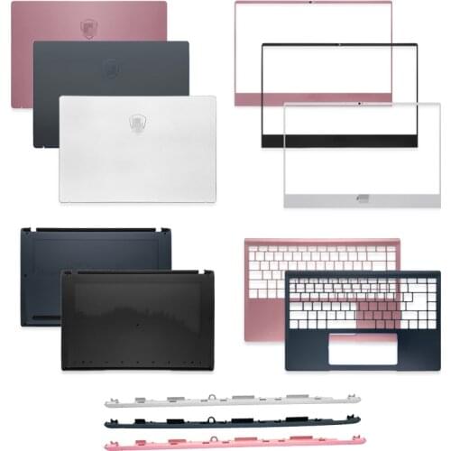 NEW Laptop For MSI Prestige 14 P14 Serie Top Back Cover/Front Bezel/Hinge Cover/Palmrest/Bottom Case Pink/White/Black