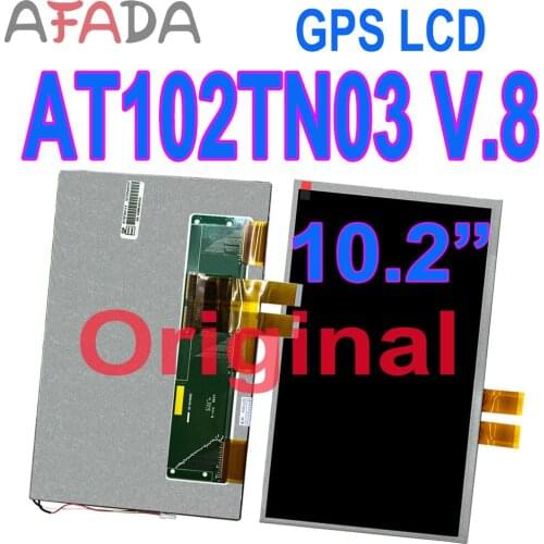 Original 10.2"inch LCD Screen AT102TN03 V.8 AT102TN03 V8 TFT LCD Display Panel Module Screen For Car DVD Navigation Freeshipping