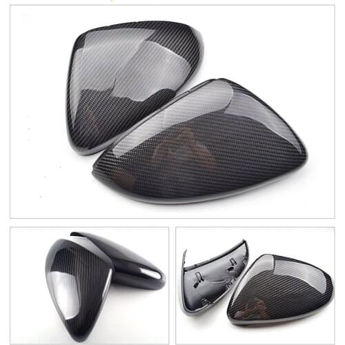 Pair for VW Golf GTI 6 7 MK6 MK7 R Carbon Fiber Side Mirror Covers Caps 7.5 for Jetta MK6 Scirocco Passat B7 CC Touran