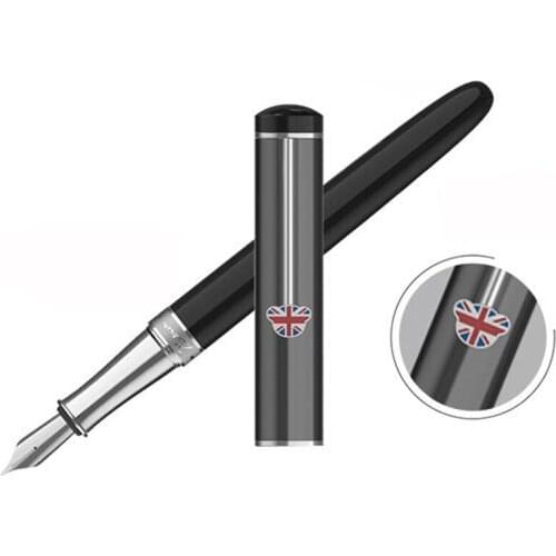 Picasso 921 Gray Metal Fountain Pen Teddy Pimio British Series Iridium Classic Writing Gift Pen For Business Office & School