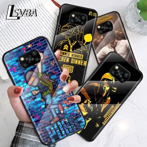 Popular Games PUBG For Xiaomi POCO F3 F2 X3 NFC X2 M2 Pro Tempered Glass Hot New Shell Luxury Cover Phone Case