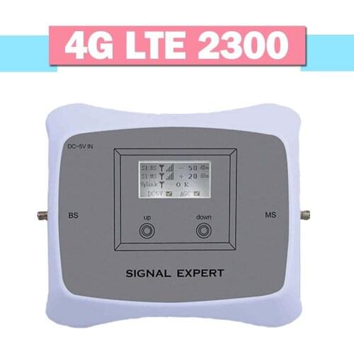 Smart 4G Cellphone Signal Amplifier TDD 4G LTE 2300 Mobile Phone Signal Repeater 70dB Gain 4G LTE 2300 Booster With LCD Display