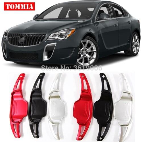 Tommia For Buick Regal 2011-2017 2pcs Steering Wheel Aluminum Shift Paddle Shifter Extension Car-styling