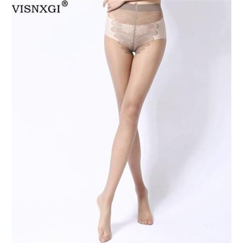 VISNXGI 20D Butterfly T Crotch Pantyhose Women Black Nylon Tights Slim Sexy Girls Stockings Elasticity Spandex Panty Female 1PC