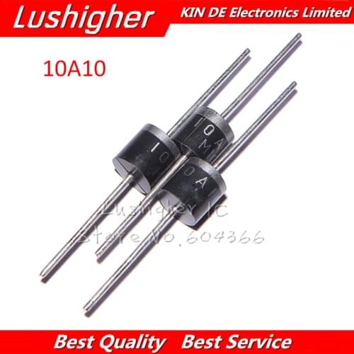 10pcs 10A10 R-6 10A 1000V DO-27 Rectifier Diode