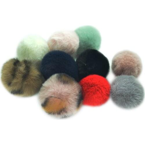 10 Pieces Colorful Pom Poms Ball Balls Embellishment for DIY Hair Band
