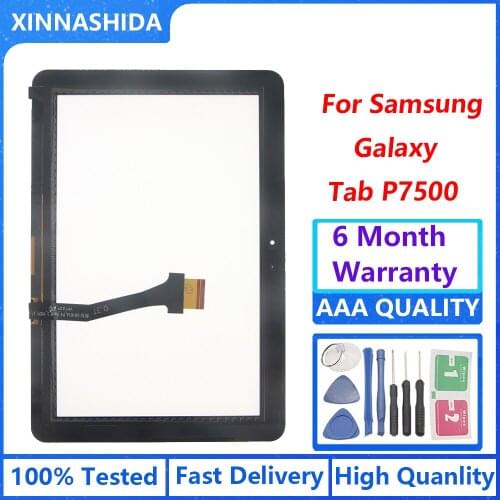 100% Tested Digitizer Touch Screen Glass Panel For Samsung Galaxy Tab 10.1 3G P7500 P7510 GT-P7500 P7510 P7501 (Not LCD assembly