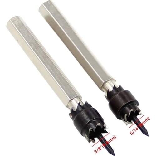 2pcs/set 3/8 inch 5/16 inch Double Sided Rotary Spot Weld Cutter Remover Drill Bits Cut Weld Work Tool Laser-Tack Removal