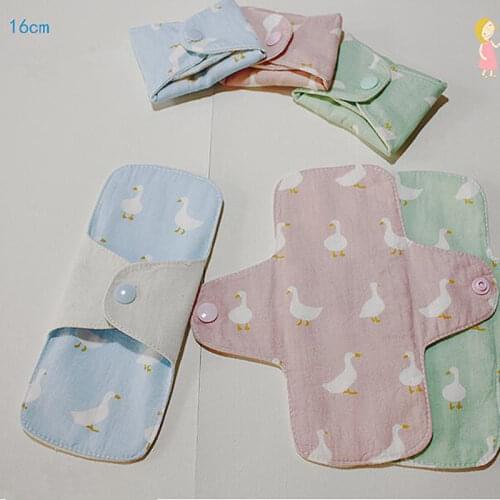 2 Pcs/lot 160mm Feminine Hygiene Pads Reusable Adult Diapers Sanitary Pad Soft Washable Panty Liner Cloth Mama